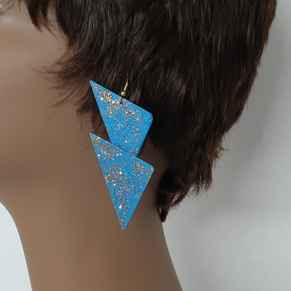 Handmade Earrings (Triangles Style)